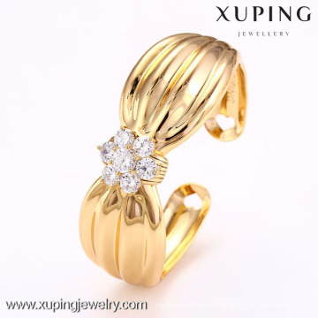 51020 Xuping copper alloy bangles gold bowknot bangle cuff for girls